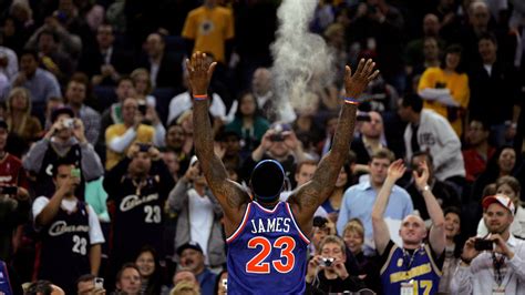 Everyone can do the chalk toss with LeBron James at Thursday's Cavs ...