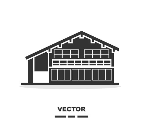 Vector house simple in black and white colour 18980873 Vector Art at ...