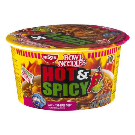 Nissin Nissin Bowl Noodles Hot Spicy With Shrimp Super 1 Foods