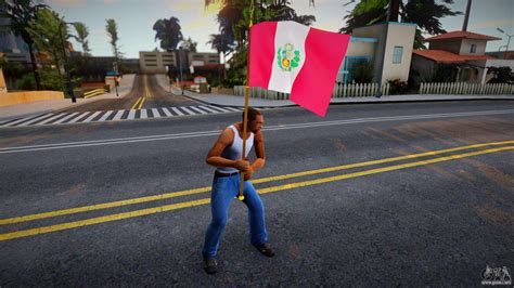 Peru Flag Para GTA San Andreas