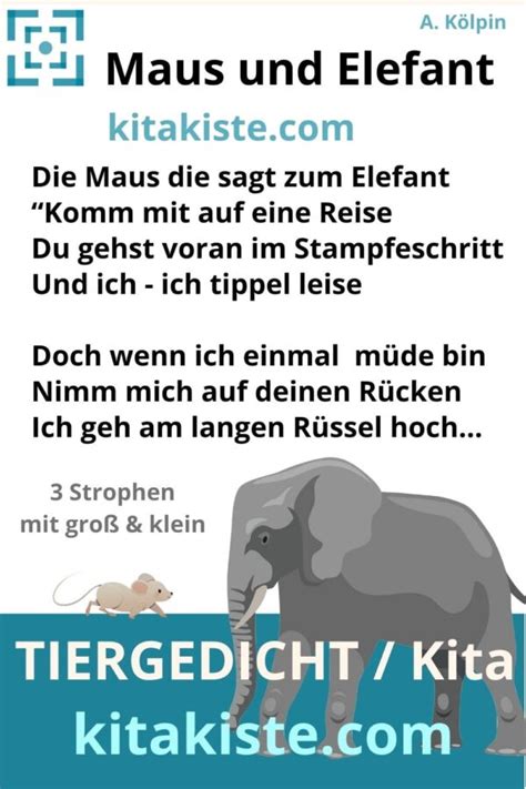 Maus Und Elefant Reim Kita Kiste