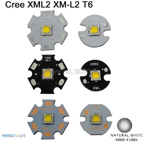 Cree XLamp XM L2 XML2 T6 10W Neutral White 4500K High Power LED Light ...