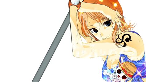 Download Wallpaper Chest Girl Tattoo Girl Nami Art One Piece