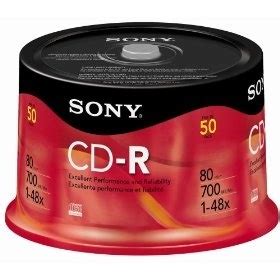 Compra Sony Torre De Discos Virgenes Para CD CD R 48x 50 Discos