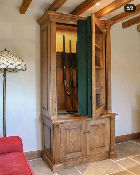 24 Diy Wood Gun Cabinet Plans To Safety Store Your Guns Artofit