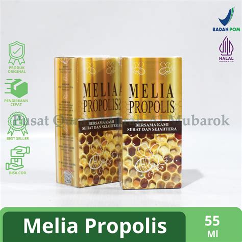 Jual Propolis Melia Original Kemasan Baru 55 Ml Vitamin Tubuh Kesehatan