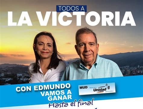 Edmundo Gonz Lez Y Mar A Corina Machado Realizar N Juntos Su Primer