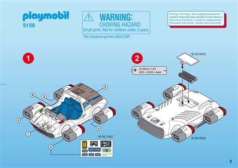 Manual Playmobil Set Space E Rangers Turbojet With Startstation