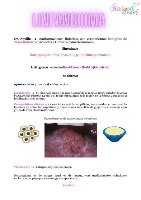 Linfangioma Salud Bucal Udocz