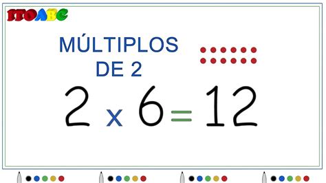 Qual É O Múltiplo De 2 - Múltiplos de 2 | Matemática | Aprenda a Multiplicação | Conta de vezes ...
