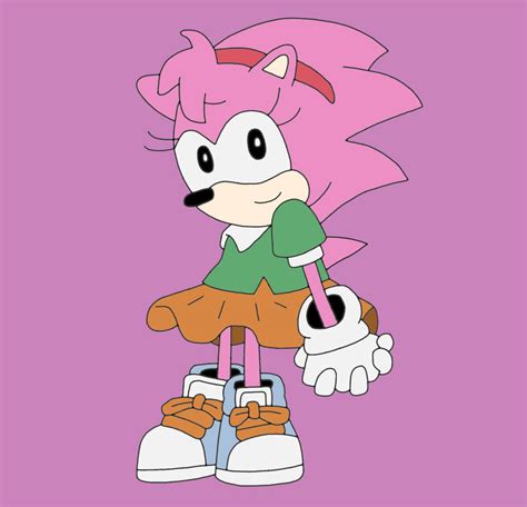 Classic Amy Rose by SuperSaiyanRiley on DeviantArt