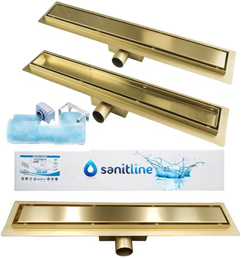 SANITLINE Odpływ Liniowy ZŁOTY MOSIĄDZ 2W1 60cm sl cm 60 Cena