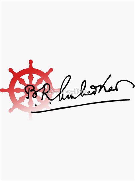 "Signature of Ambedkar" Sticker by Davidevilboy | Redbubble