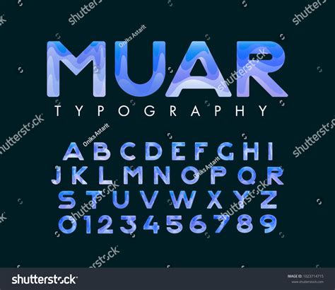 Vector Stylish Stylized Font Alphabet Stock Vector (Royalty Free ...