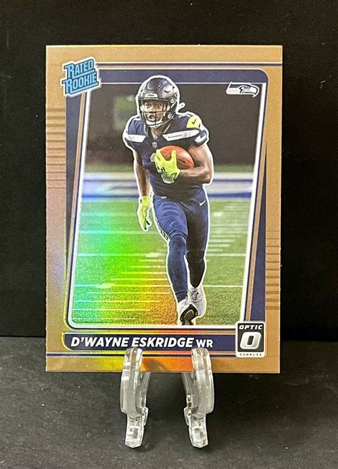 2021 Panini Donruss Optic D Wayne Eskridge Rated Rookie Bronze Prizm