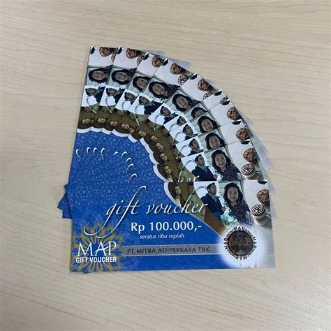 MAP VOUCHER 100k 10 Lembar Tickets Vouchers Gift Cards Vouchers