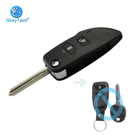 OkeyTech For Hyundai Key Shell Modified Flip Folding 2 Button Smart