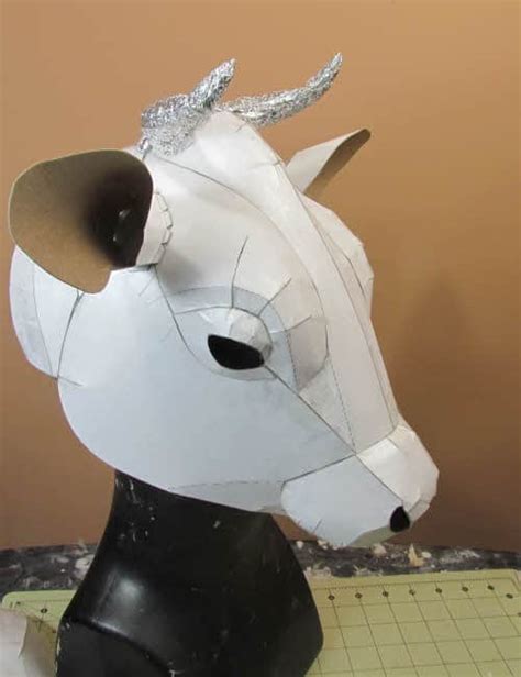 Pattern For A Paper Mache Cow Mask Or Wall Sculpture • Ultimate Paper Mache