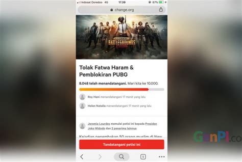 Gamers Kompak Tandatangani Petisi Tolak Fatwa Haram PUBG