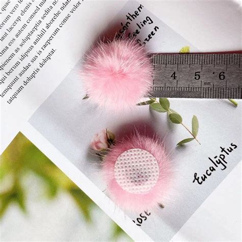 Wholesale Colorful Cm Cm Cm Cm Cm Cm Real Mink Fur Ball Flower