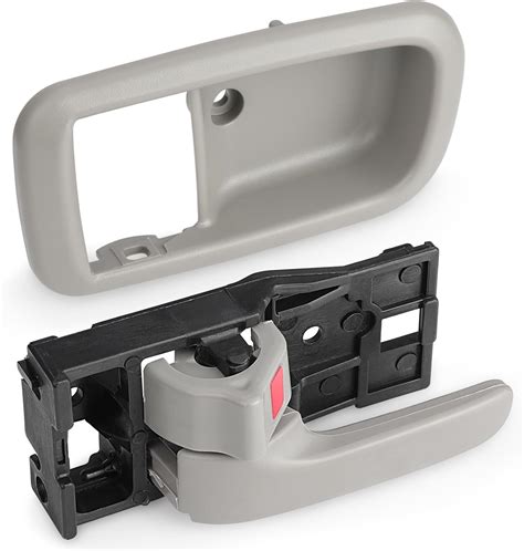 Par De Manijas De Puerta Interiores Con Bisel Gris Para Toyota Tundra