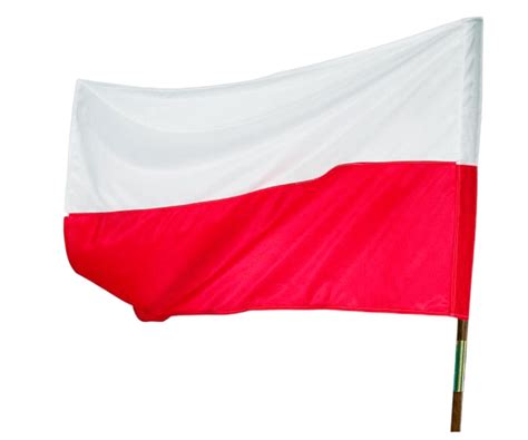 Flaga Polska Polski Narodowa X Cm Z Drzewcem Przedwojenny Pl