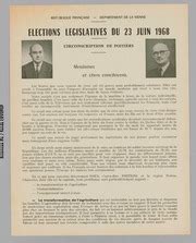 Élections législatives de 1968 Vienne 86 circonscription n01