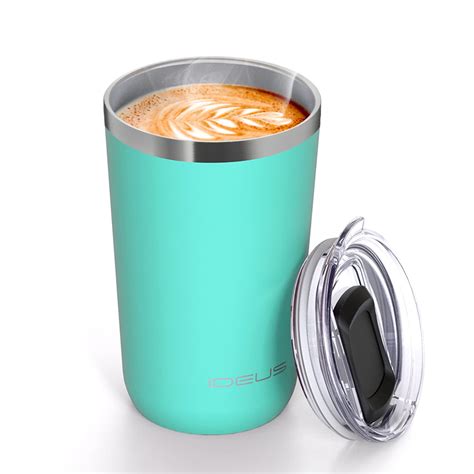 Ideus Oz Tumbler Travel Coffee Mug With Splash Proof Sliding Lid