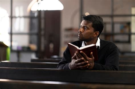 Free Photo View Of Man In The Church