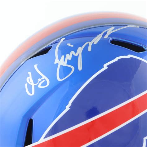 O J Simpson Signed Bills Full Size Flash Alternate Speed Helmet JSA