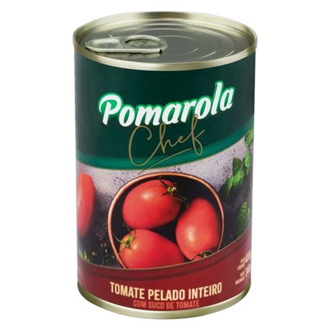 Tomate Pelado Inteiro Pomarola Chef Lata 400g Super Veneza Cruzeiro 811