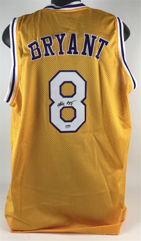 Lot Detail - Kobe Bryant Signed Los Angeles Lakers #8 Rookie Era Jersey ...