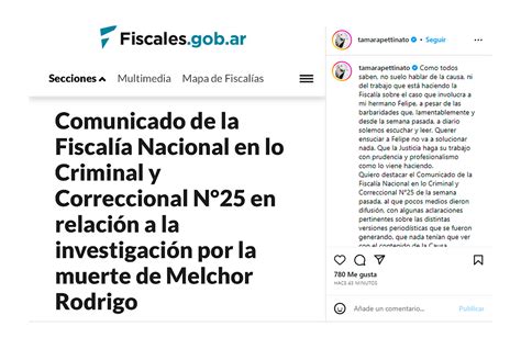 Tamara Pettinato Compartió Un Comunicado Oficial Sobre La Causa Que