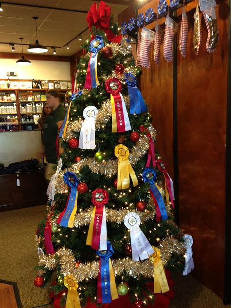 Horse Show Ribbon Christmas Tree Would Be Really Cute In The Barn