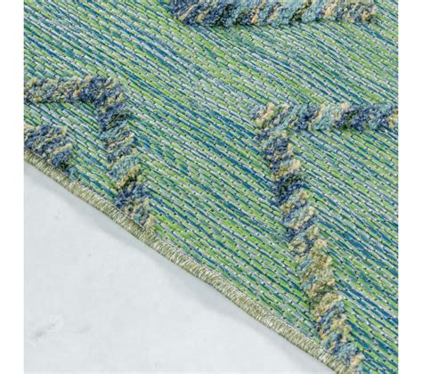 Tapis D Ext Rieur Relief Kuta Vert X Cm Tapis Salon Et