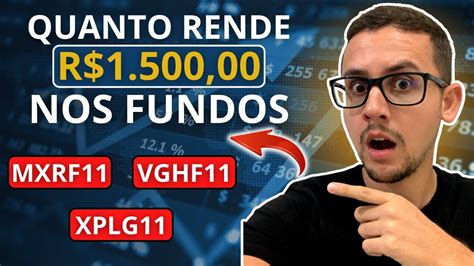 FUNDOS IMOBILIÁRIOS QUANTO RENDE 1500 REAIS NOS FIIS MXRF11 VGHF11