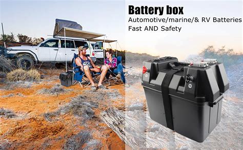 Outdoor Plastic Waterproof 12v Battery Box Camping Adventure Battery ...