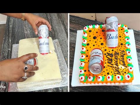 Beer Can Cake From Sunil Cake Master Recipe On Niftyrecipe