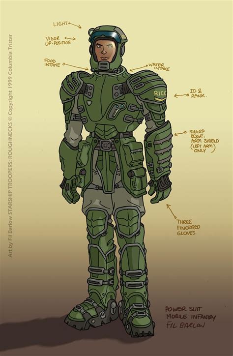 Power Suit Sst By Filbarlow Starship Troopers Futuristic Armour