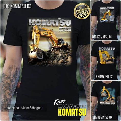 Jual Kaos Excavator Keren Baju Kaos Alat Berat Tambang Excavator