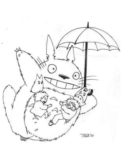 Mein Nachbar Totoro Ausmalbilder Kostenlose Malvorlagen