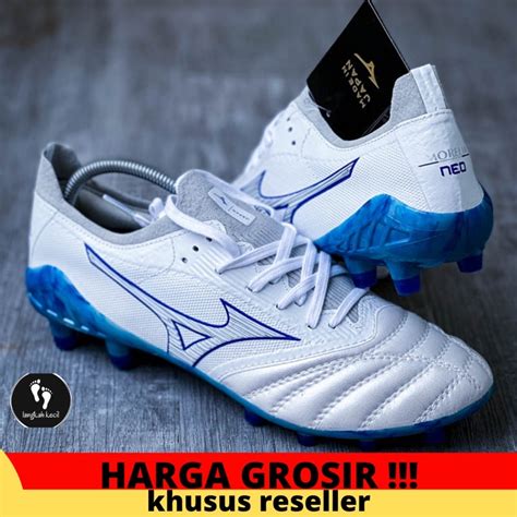 Jual Sepatu Bola Mizuno Morelia Neo Beta White Blue Fg Shopee Indonesia