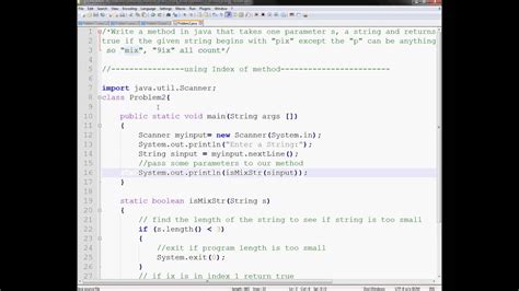 Problem 1 Saturday Tutorial Using Indexof Method Java Tutorials