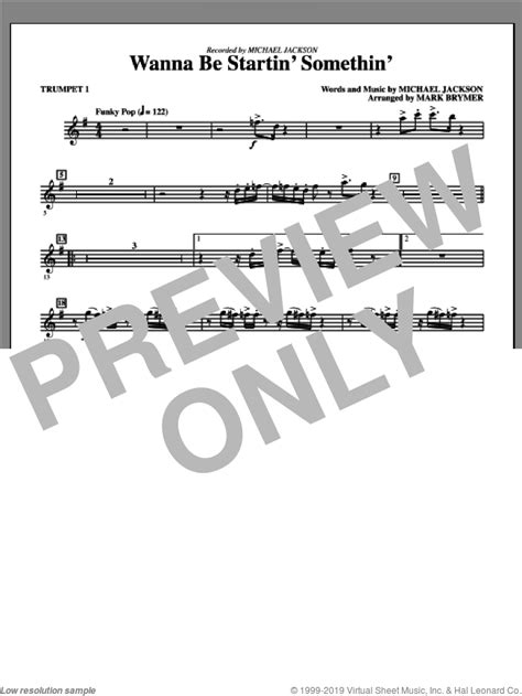 Wanna Be Startin Something Complete Set Of Parts Sheet Music For