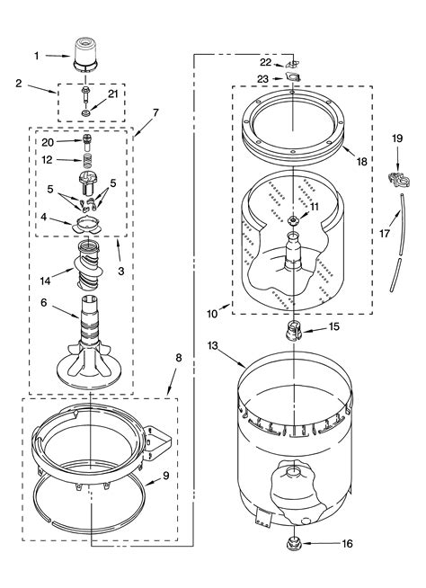 Kenmore Washer Parts Diagram Model