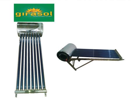 Calentador Solar GIRASOL de 20 Tubos para 6 personas Baja Presión