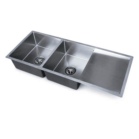 psa kitchen sink double bowls  drainer mm  mm perthsinks