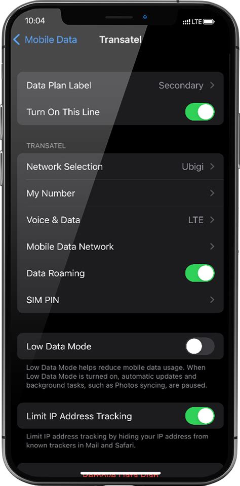 Self Assistance ESIM APN Settings For Iphone