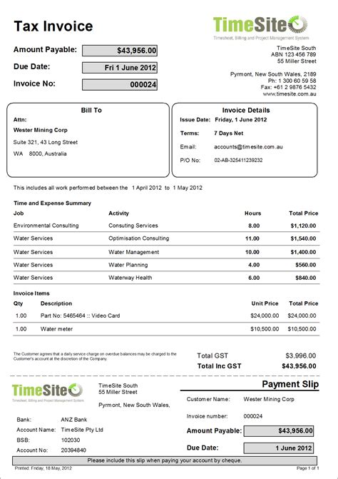 Tax Invoice Template Australia A Step By Step Guide Invoice Example