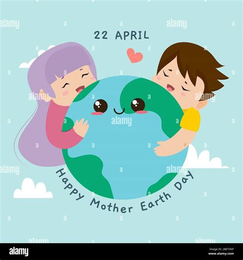 Happy Mother Earth Day Card Stock Vector Image And Art Alamy